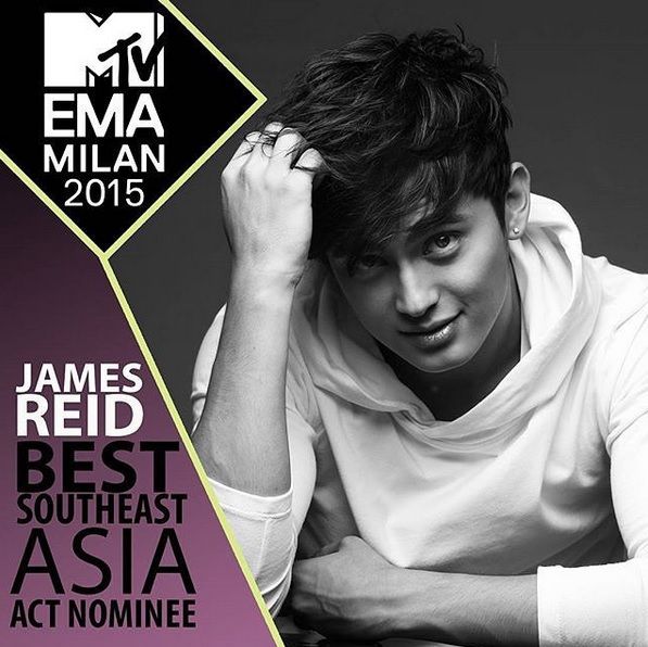 james reid MTV EMA 2015